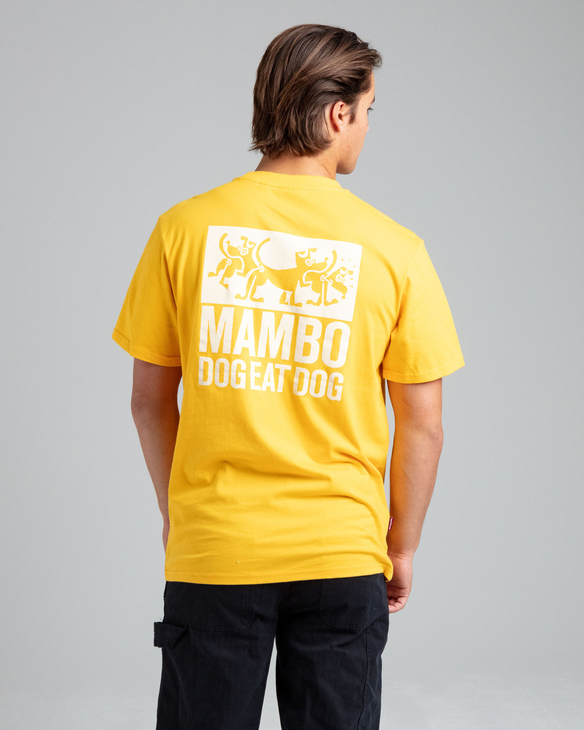 DOG EAT DOG T-SHIRT - MUSTARD