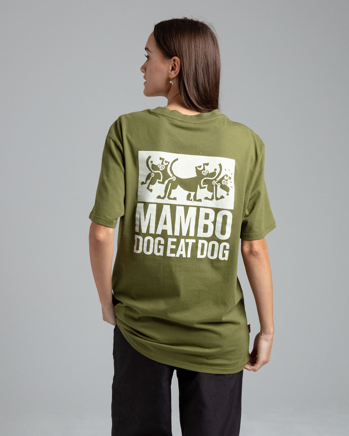 DOG EAT DOG T-SHIRT - KHAKI