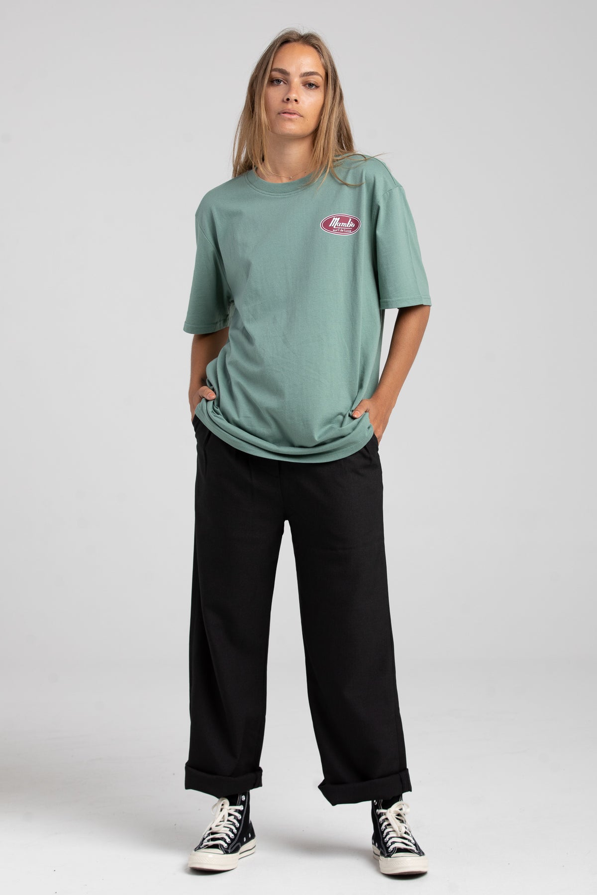 DE LUXE T-SHIRT - SAGE