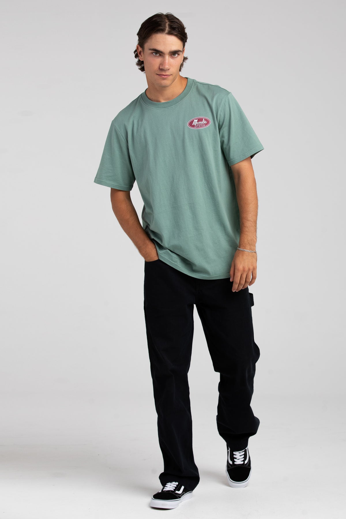DE LUXE T-SHIRT - SAGE
