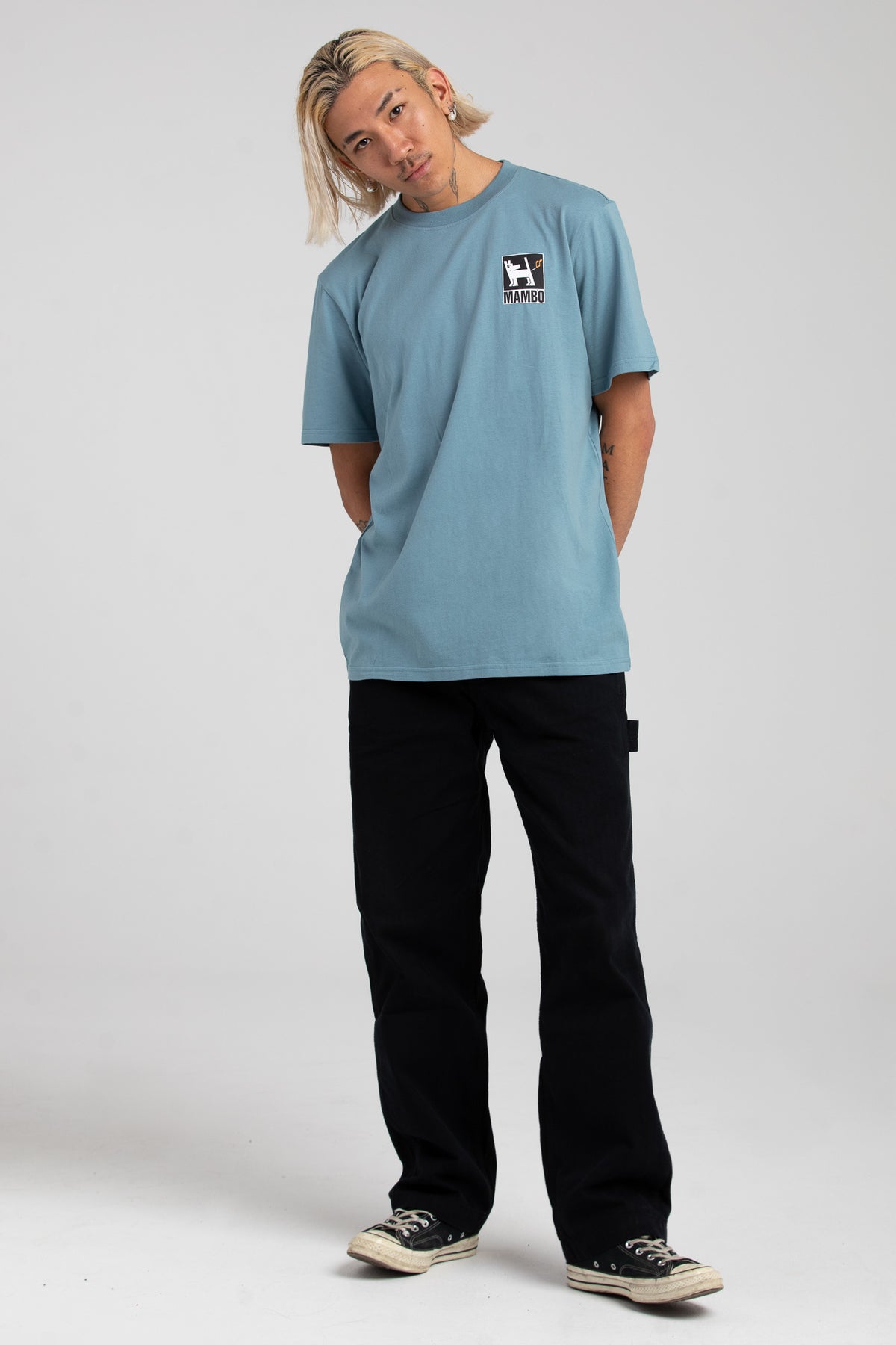 FARTING DOG T-SHIRT - BLUE