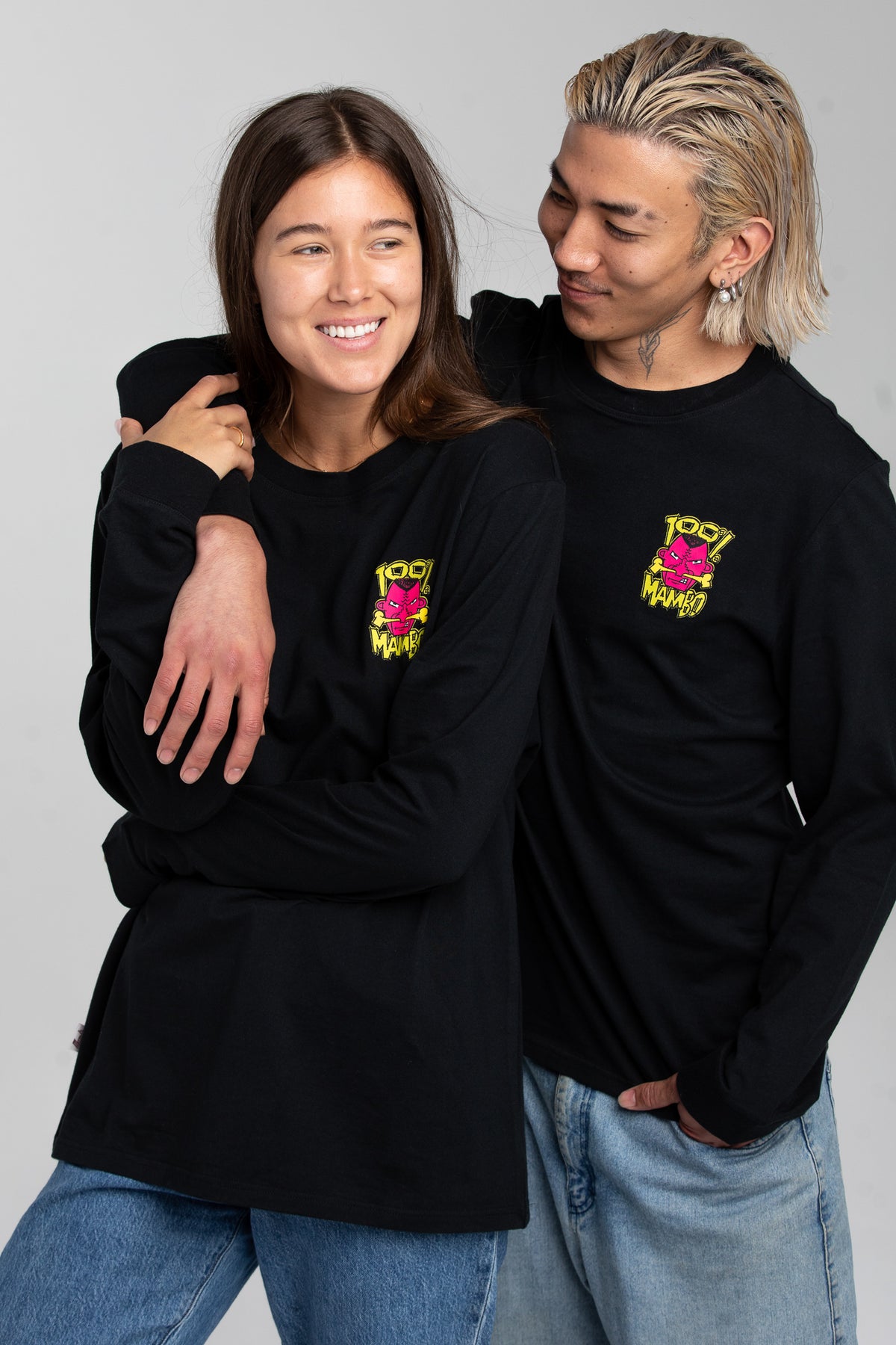 100% MAMBO LONG SLEEVE - BLACK