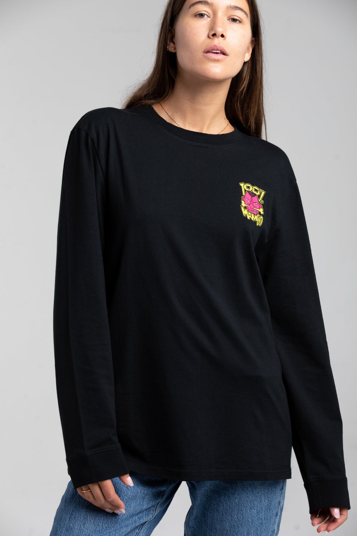 100% MAMBO LONG SLEEVE - BLACK