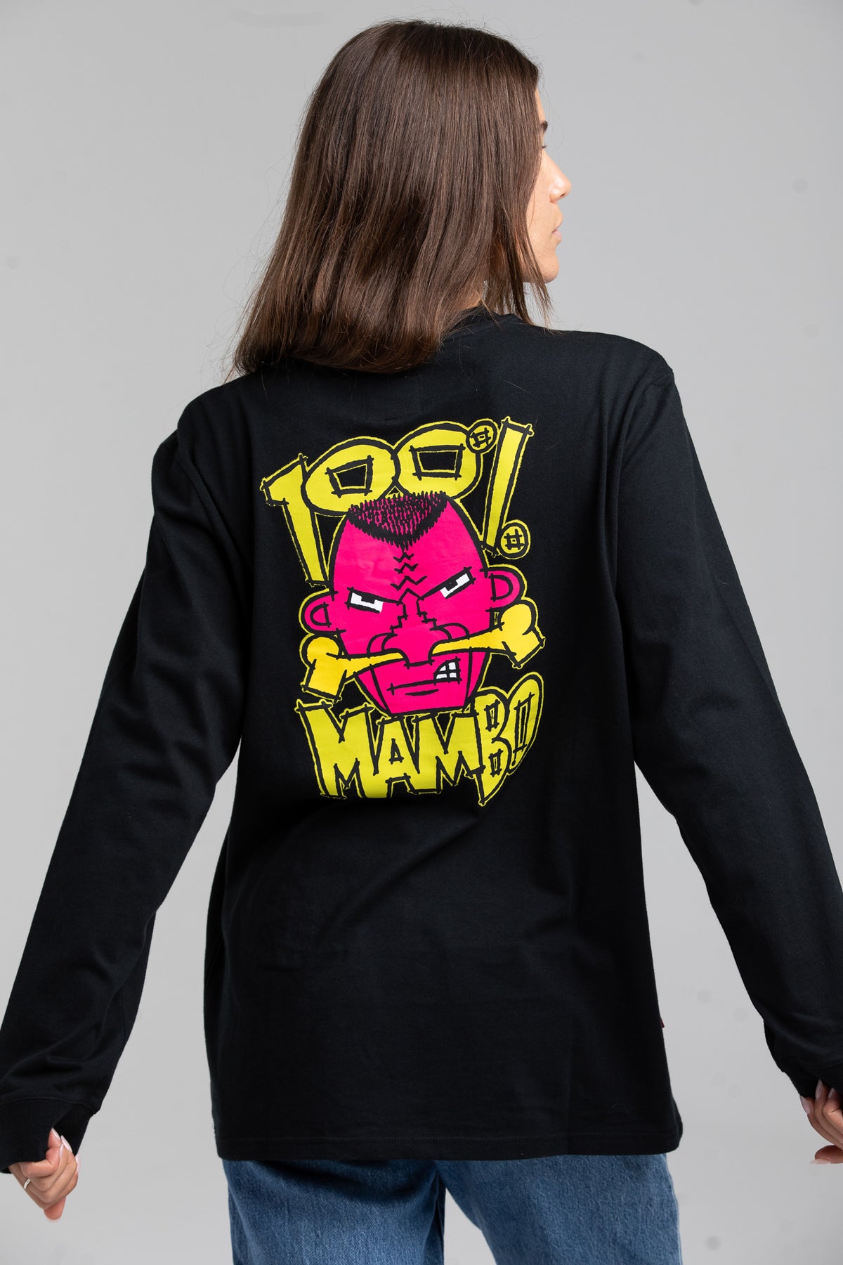 100% MAMBO LONG SLEEVE - BLACK