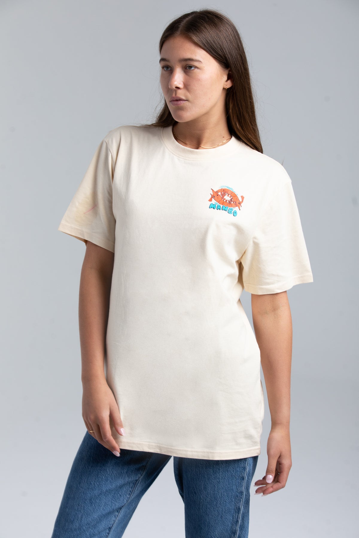 PRAWNOGRAPHY T-SHIRT - OATMEAL