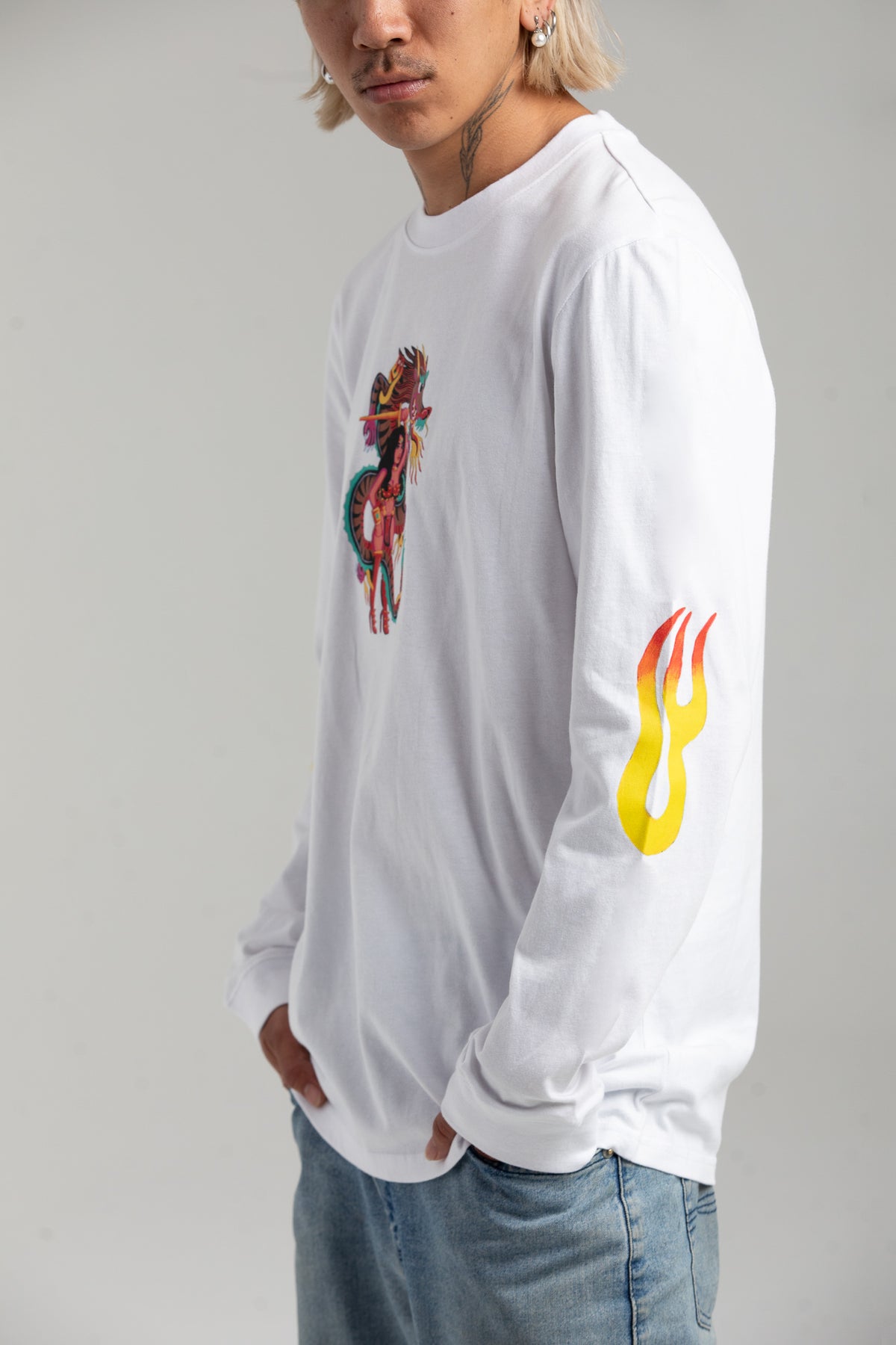 DRAGON LONG SLEEVE - WHITE