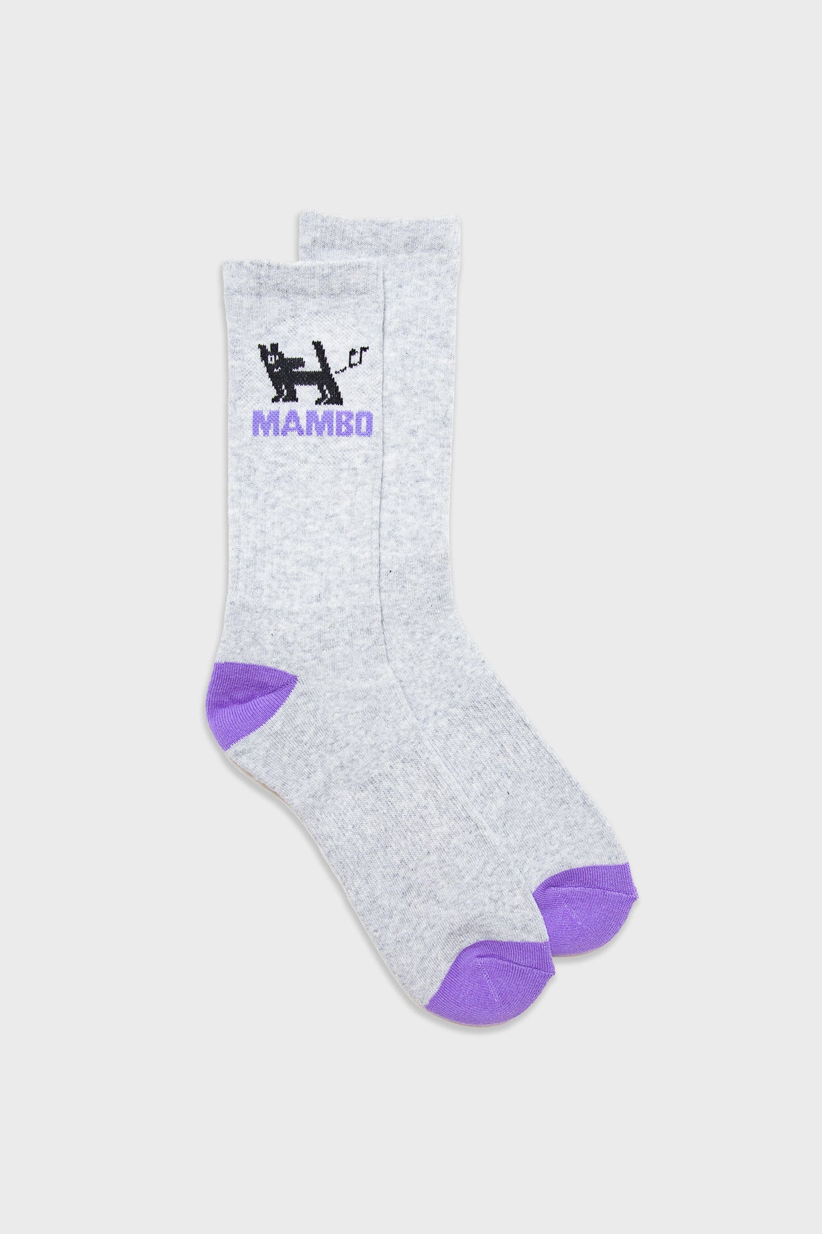 FARTING DOG CREW SOCKS GREY
