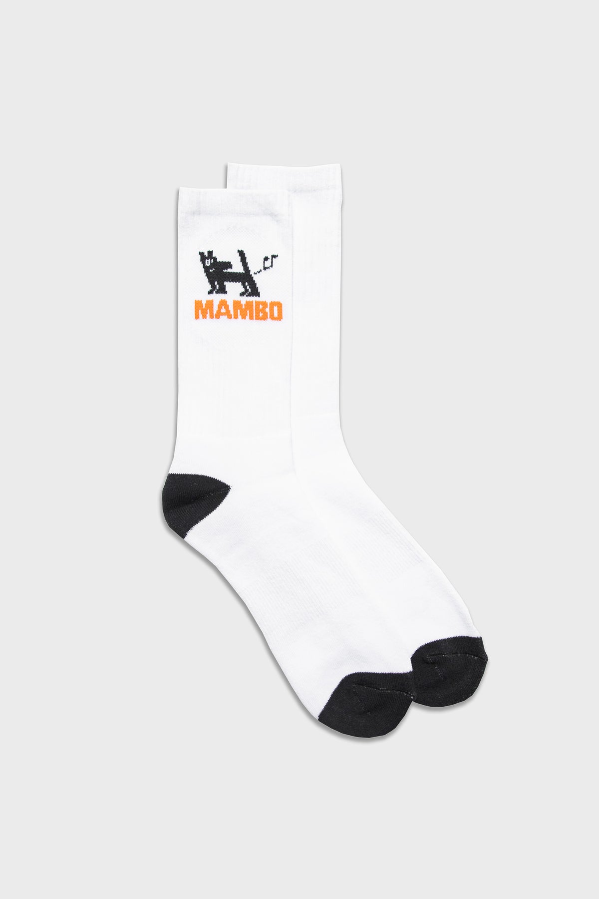 FARTING DOG CREW SOCKS WHITE