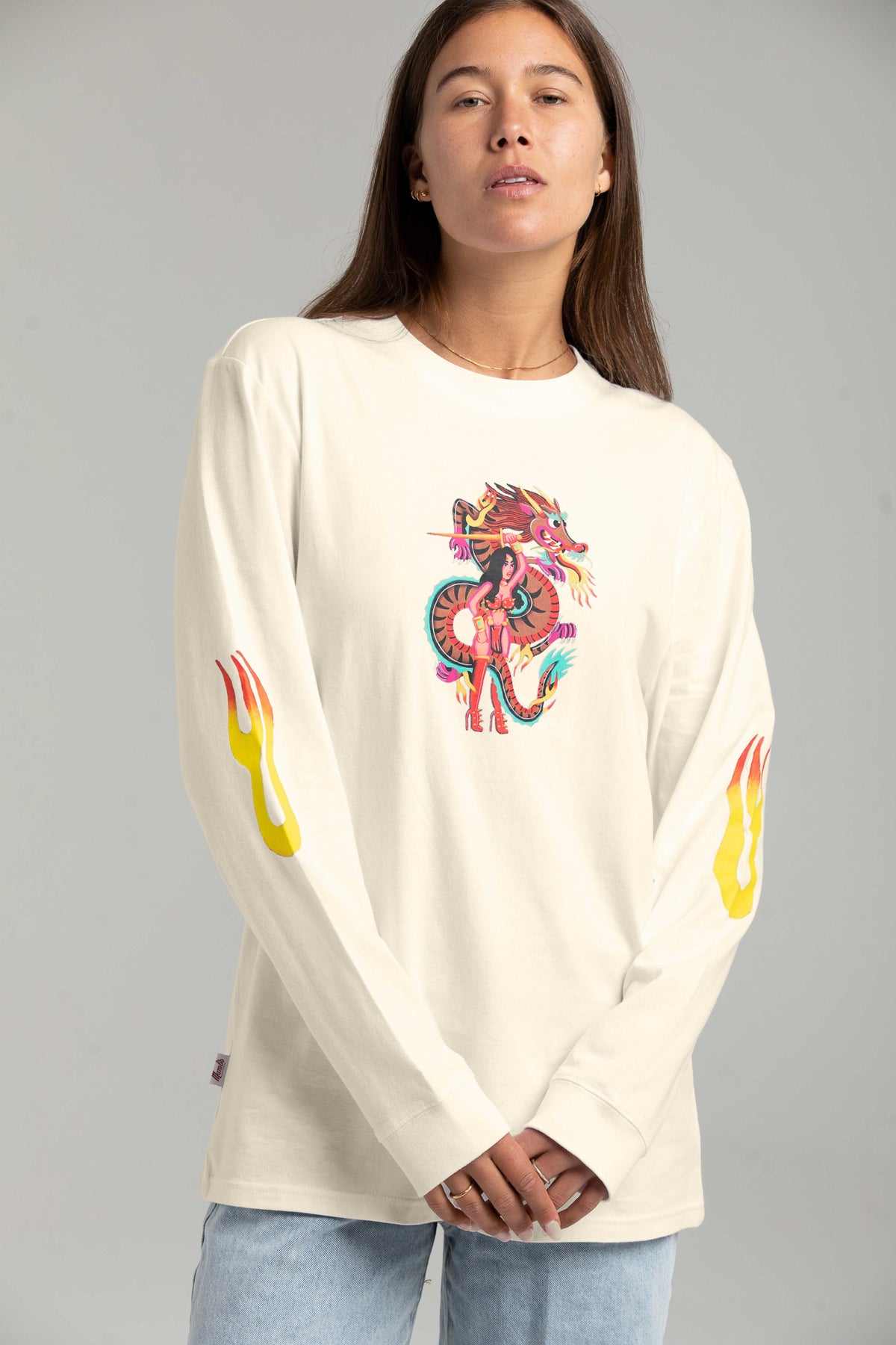 DRAGON LONG SLEEVE - OATMEAL