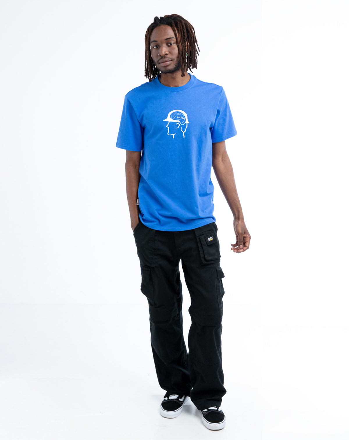 HARD HAT T-SHIRT BLUE